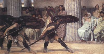 Alma-Tadema, Sir Lawrence A Pyrrhic Dance (mk23) Germany oil painting art